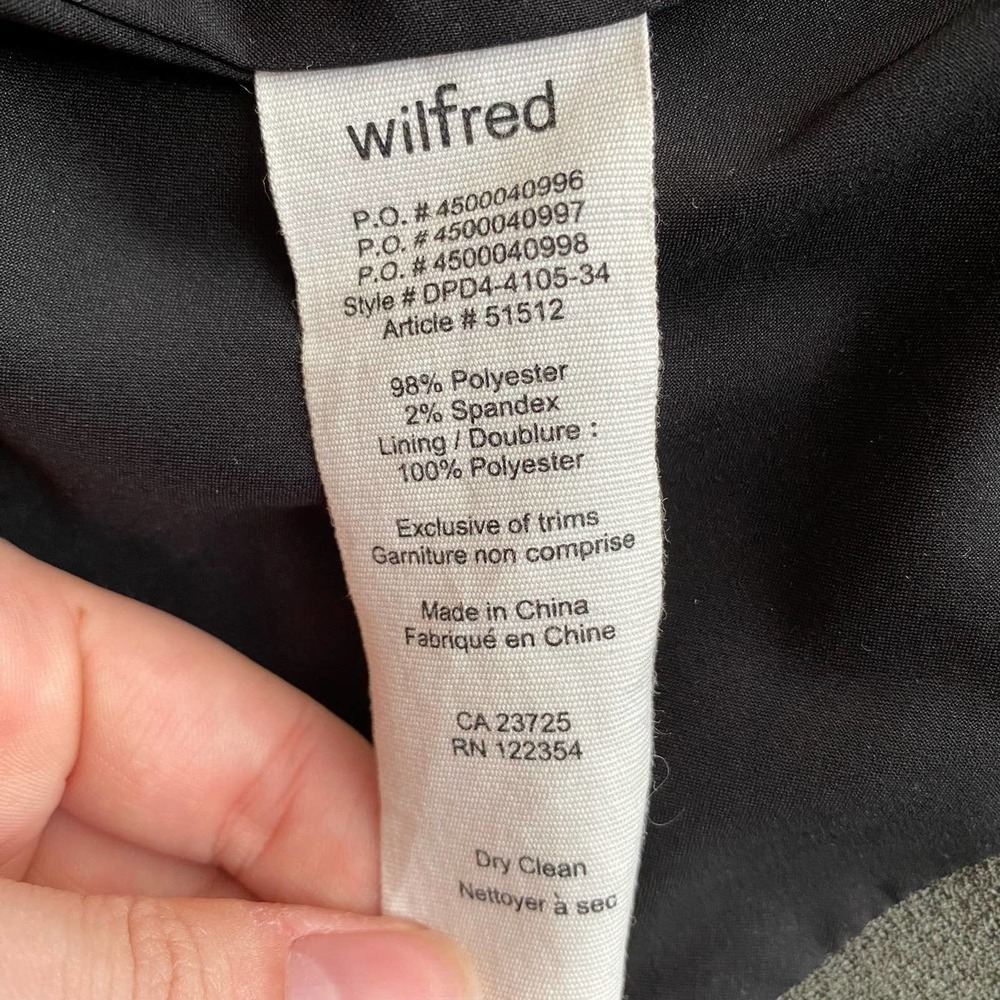 Aritzia Wilfred Mayet Blazer Jacket Moto Classy Minimalist Gray Women's XXXS - Picture 11 of 14